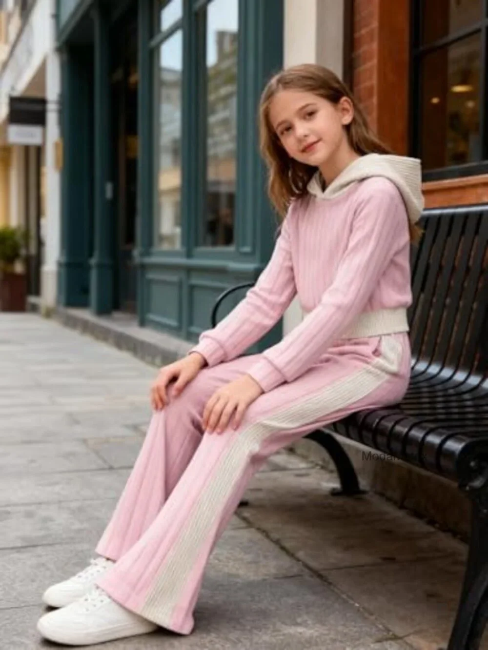 Girls 2-Piece Long Sleeve Hoodie Sweatshirt & Jogger Set Fall Winter Outfit